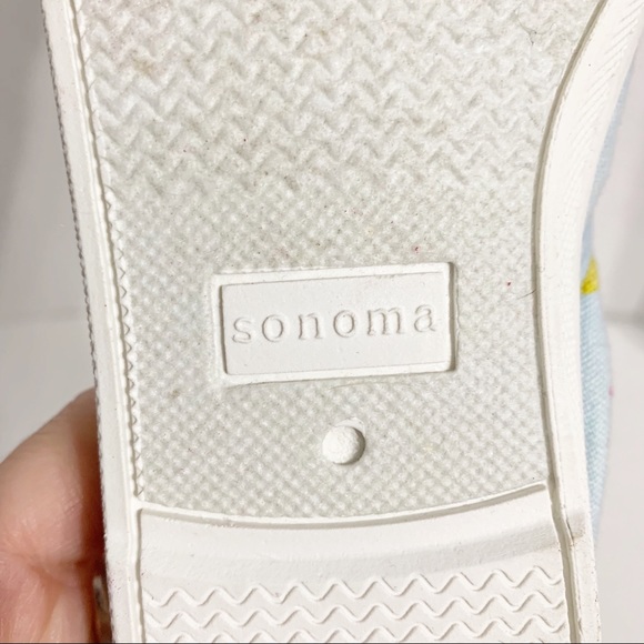 Sonoma Twister Bird Canvas Slip On Sneakers Flamingos and Pineapples Toe Cap🦩🍍 - Picture 8 of 10